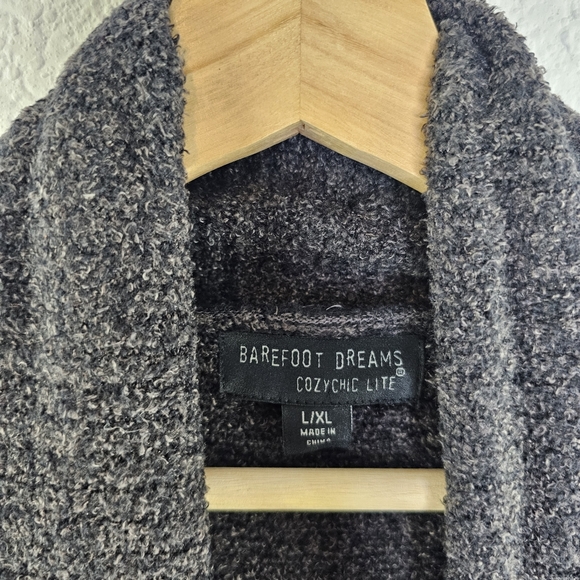 Barefoot Dreams 452 cozy lite pocket open cardigan Large XL - Picture 9 of 10